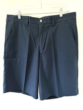 Ashworth Navy Flat Front Men's Walking Short - W35